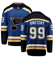 Youth St. Louis Blues #99 Wayne Gretzky Fanatics Branded Royal Blue Home Breakaway NHL Jersey
