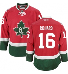 Men's Reebok Montreal Canadiens #16 Henri Richard Authentic Red New CD NHL Jersey