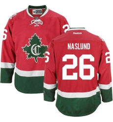 Men's Reebok Montreal Canadiens #26 Mats Naslund Authentic Red New CD NHL Jersey