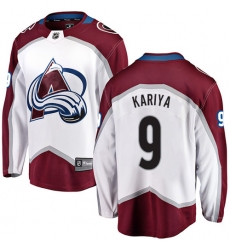 Youth Colorado Avalanche #9 Paul Kariya Fanatics Branded White Away Breakaway NHL Jersey