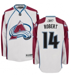 Women's Reebok Colorado Avalanche #14 Rene Robert Authentic White Away NHL Jersey