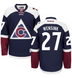 Youth Reebok Colorado Avalanche #27 John Wensink Authentic Blue Third NHL Jersey