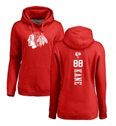NHL Women's Adidas Chicago Blackhawks #88 Patrick Kane Red One Color Backer Pullover Hoodie