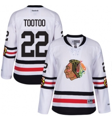 Women's Reebok Chicago Blackhawks #22 Jordin Tootoo Premier White 2017 Winter Classic NHL Jersey