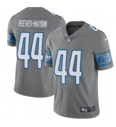 Men's Nike Detroit Lions #44 Jalen Reeves-Maybin Limited Steel Rush Vapor Untouchable NFL Jersey
