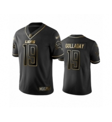 Men's Detroit Lions #19 Kenny Golladay Limited Black Golden Edition Football Jersey