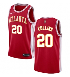 Men's Nike Atlanta Hawks #20 John Collins Swingman Red NBA Jersey Statement Edition