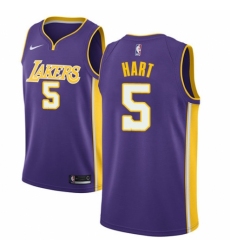Youth Nike Los Angeles Lakers #5 Josh Hart Authentic Purple NBA Jersey - Icon Edition