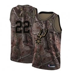 Men's Nike San Antonio Spurs #22 Rudy Gay Swingman Camo Realtree Collection NBA Jersey
