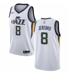 Women's Nike Utah Jazz #8 Jonas Jerebko Authentic NBA Jersey - Association Edition