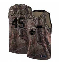 Youth Nike Utah Jazz #45 Donovan Mitchell Swingman Camo Realtree Collection NBA Jersey