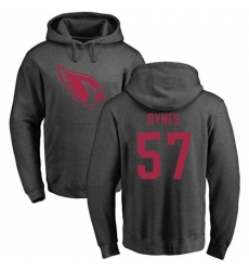 NFL Nike Arizona Cardinals #57 Josh Bynes Ash One Color Pullover Hoodie