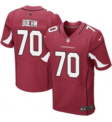 Men's Nike Arizona Cardinals #70 Evan Boehm Elite Red Team Color NFL Jersey