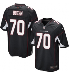 Men's Nike Arizona Cardinals #70 Evan Boehm Game Black Alternate NFL Jersey