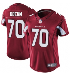 Women's Nike Arizona Cardinals #70 Evan Boehm Red Team Color Vapor Untouchable Limited Player NFL Jersey