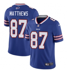 Youth Nike Buffalo Bills #87 Jordan Matthews Royal Blue Team Color Vapor Untouchable Limited Player NFL Jersey