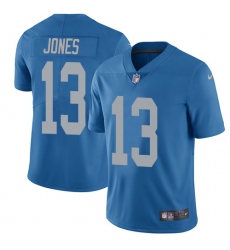 Men's Nike Detroit Lions #13 T.J. Jones Blue Alternate Vapor Untouchable Limited Player NFL Jersey