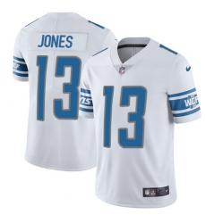 Men's Nike Detroit Lions #13 T.J. Jones White Vapor Untouchable Limited Player NFL Jersey