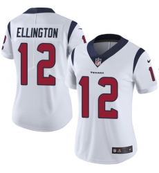 Women's Nike Houston Texans #12 Bruce Ellington White Vapor Untouchable Limited Player NFL Jersey
