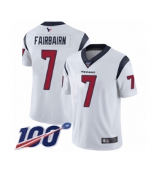 Men's Houston Texans #7 Ka'imi Fairbairn White Vapor Untouchable Limited Player 100th Season Football Jersey
