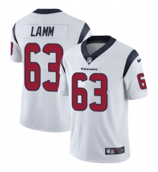 Men's Nike Houston Texans #63 Kendall Lamm White Vapor Untouchable Limited Player NFL Jersey