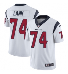 Men's Nike Houston Texans #74 Kendall Lamm White Vapor Untouchable Limited Player NFL Jersey