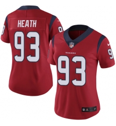 Women's Nike Houston Texans #93 Joel Heath Red Alternate Vapor Untouchable Limited Player NFL Jersey