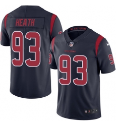 Youth Nike Houston Texans #93 Joel Heath Limited Navy Blue Rush Vapor Untouchable NFL Jersey