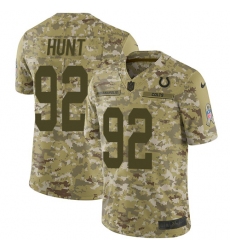 Men's Nike Indianapolis Colts #92 Margus Hunt Limited Camo 2018 Salute to Service NFL Jersey