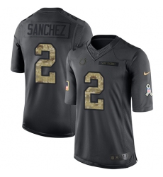 Youth Nike Indianapolis Colts #2 Rigoberto Sanchez Limited Black 2016 Salute to Service NFL Jersey