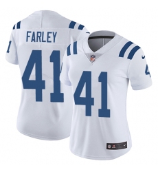 Women's Nike Indianapolis Colts #41 Matthias Farley White Vapor Untouchable Limited Player NFL Jersey