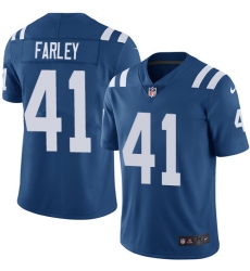 Youth Nike Indianapolis Colts #41 Matthias Farley Royal Blue Team Color Vapor Untouchable Limited Player NFL Jersey