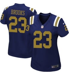 Women's Nike New York Jets #23 Terrence Brooks Limited Navy Blue Alternate NFL Jersey