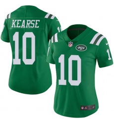 Women's Nike New York Jets #10 Jermaine Kearse Limited Green Rush Vapor Untouchable NFL Jersey