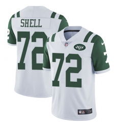 Youth Nike New York Jets #72 Brandon Shell White Vapor Untouchable Limited Player NFL Jersey