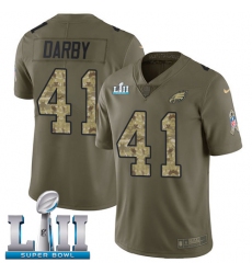Men's Nike Philadelphia Eagles #41 Ronald Darby Limited Olive/Camo 2017 Salute to Service Super Bowl LII NFL Jersey