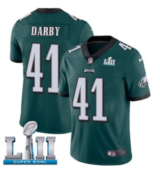Men's Nike Philadelphia Eagles #41 Ronald Darby Midnight Green Team Color Vapor Untouchable Limited Player Super Bowl LII NFL Jersey