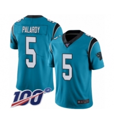 Men's Carolina Panthers #5 Michael Palardy Blue Alternate Vapor Untouchable Limited Player 100th Season Football Jersey