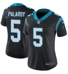Women's Nike Carolina Panthers #5 Michael Palardy Black Team Color Vapor Untouchable Elite Player NFL Jersey