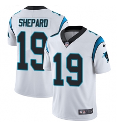 Youth Nike Carolina Panthers #19 Russell Shepard White Vapor Untouchable Limited Player NFL Jersey