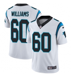 Youth Nike Carolina Panthers #60 Daryl Williams White Vapor Untouchable Limited Player NFL Jersey