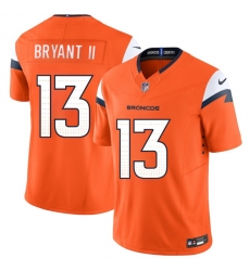 Men's Denver Broncos #13 Pat Bryant II Orange 2025 Draft F.U.S.E. Vapor Limited Football Stitched Jersey