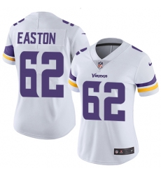 Women's Nike Minnesota Vikings #62 Nick Easton White Vapor Untouchable Limited Player NFL Jersey