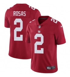 Men's Nike New York Giants #2 Aldrick Rosas Red Alternate Vapor Untouchable Limited Player NFL Jersey