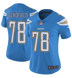 Women's Nike Los Angeles Chargers #78 Michael Schofield Electric Blue Alternate Vapor Untouchable Limited Player NFL Jersey