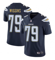 Men's Nike Los Angeles Chargers #79 Kenny Wiggins Navy Blue Team Color Vapor Untouchable Limited Player NFL Jersey