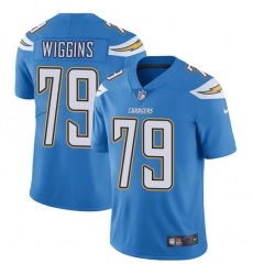 Youth Nike Los Angeles Chargers #79 Kenny Wiggins Electric Blue Alternate Vapor Untouchable Limited Player NFL Jersey