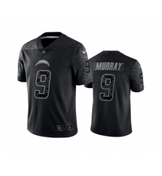 Men's Los Angeles Chargers #9 Kenneth Murray Black Reflective Limited Stitched Football Jersey