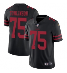 Men's Nike San Francisco 49ers #75 Laken Tomlinson Black Vapor Untouchable Limited Player NFL Jersey