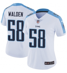 Women's Nike Tennessee Titans #58 Erik Walden White Vapor Untouchable Limited Player NFL Jersey